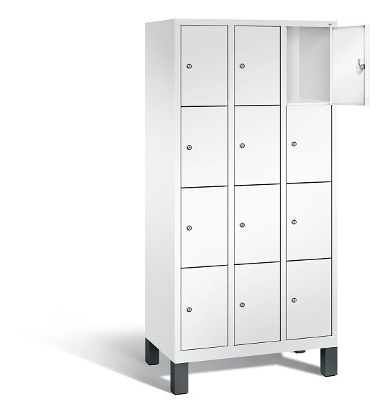 C+P lockerkast Evolo, H1850xB900xD500mm, kleur: verkeerswit, 48010-304 S10152