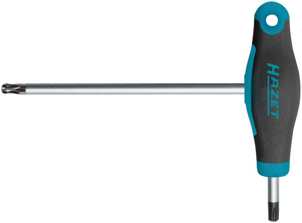 Hazet-schroevendraaier, met T-greep, TORX®-profiel, T25, zeskantig blad, met kogelpunt, 829KKT-T25