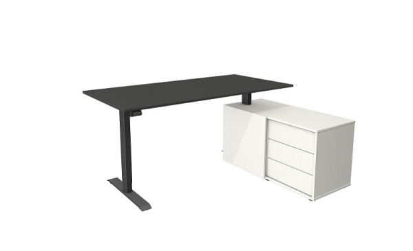 Kerkmann complete werkplek Move 1 antraciet, wit/antraciet, 10216913