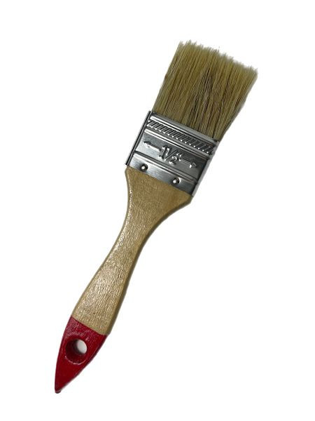 VaGo-Tools Verniskwast, glazuur, schilderskwast, platte kwast, porseleinhaar, 38mm, VE: 6 stuks, 190-015-6_vx