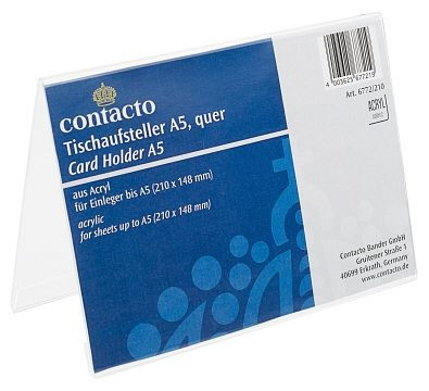 Contacto acryl tafeldisplay A5, liggend, 6772/210