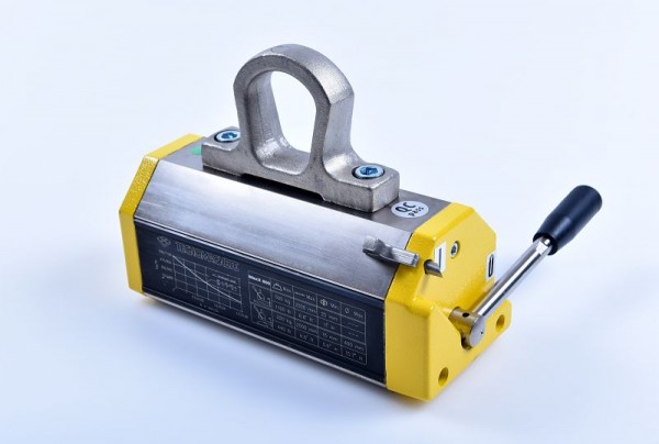 Tecnomagnete hefmagneet, permanente hefmagneet, hefkracht plat materiaal 500 kg, rond materiaal 200 kg, MaxX 500