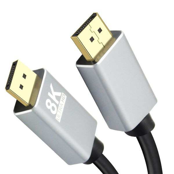 Helos aansluitkabel, DisplayPort stekker/stekker, PREMIUM 8K, 1,0m, zwart, 288443