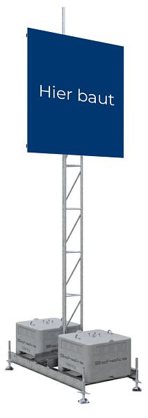 Schake installatieapparaat voor reclamebord 2x2m, 353320-SET