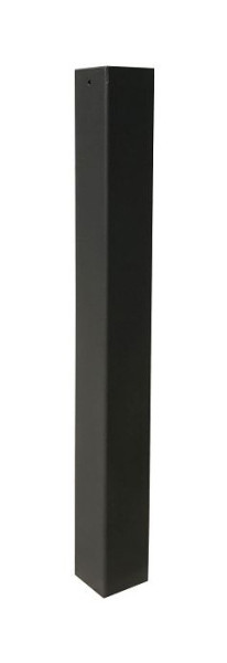 Schake stijl bolder stalen buis 100 x 100 mm serie 4075B, stationair, voor inbedding in beton met grondanker, totale lengte ca. 1200 mm, 4075B