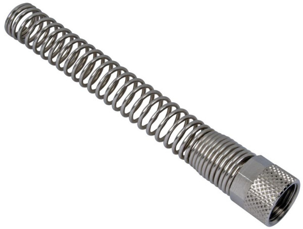 timmer A-ÜMF-6/4-M10x1-MSv, wartelmoer met knikbeschermveer voor, snelschroefverbinding, RVS veer 1.4301, VE: 10 stuks, 01863021
