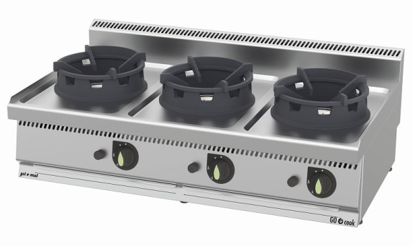 gel-o-mat Gas Wok-Herd 31,5 Kw, GO Cook 700, WC1270G