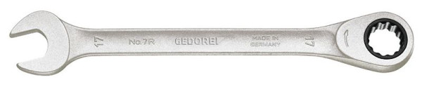 GEDORE steeksleutel met ringratel, platte uitvoering 21 mm, 2219433