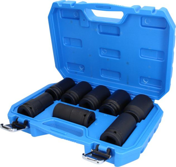 Brilliant Tools 3/4" slagdoppenset, zeskant, 8-delig, lang, 24 - 36 mm, BT025600