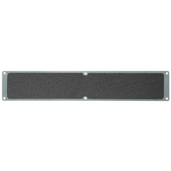 Meelbroek antislipplaat aluminium met m2 antislipbekleding, universeel zwart 114x635mm, APM1SF1