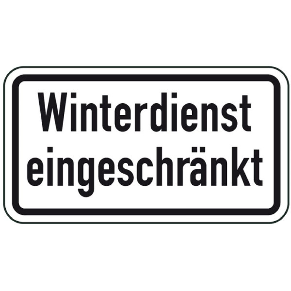 Steen HGS winterbord/verkeersbord winterdienst beperkt, 600x330mm, 14166