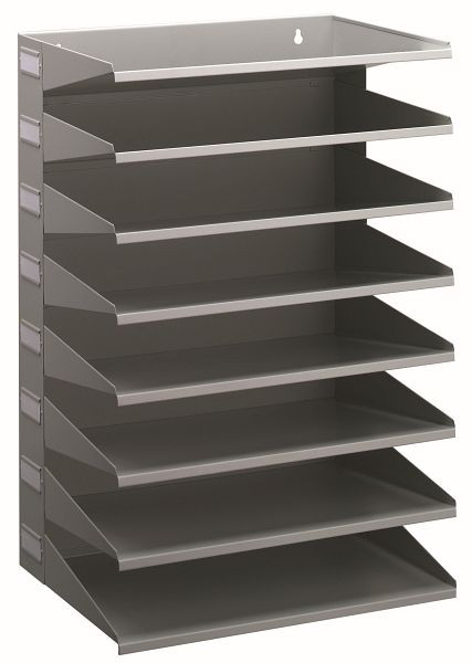 DURABLE sorteerbalk, 8-delig, grijs, 336110