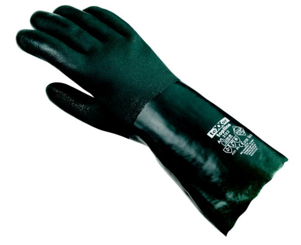 teXXor chemicaliënbestendige handschoenen "PVC GROEN", verpakking: 60 paar, 2152