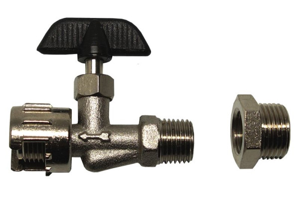 AEROTEC afsluiter 1/4 inch AG aan beide zijden, 7040051