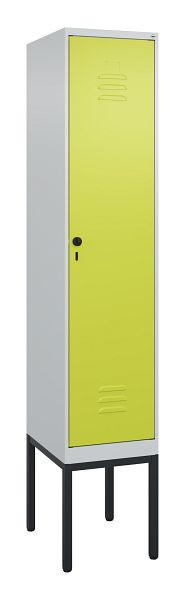 C+P luierkluis Classic PLUS met middenwand, frame, 2120x400x500mm, 7035/0024, veiligheidsdraaigrendel, 0800307-12F S10010