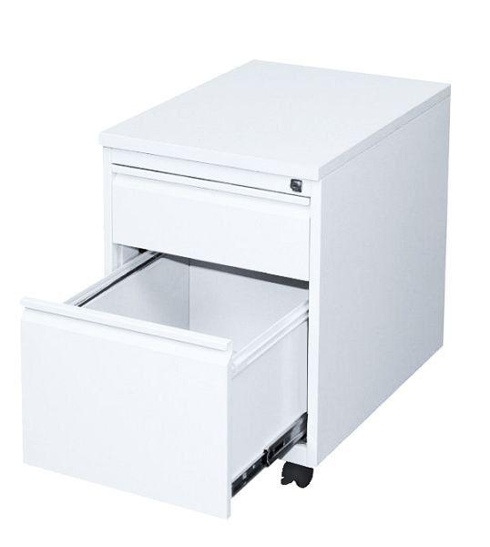Lüllmann rolcontainer, 620 x 460 x 600 mm, signaalwit/signaalwit, 505207