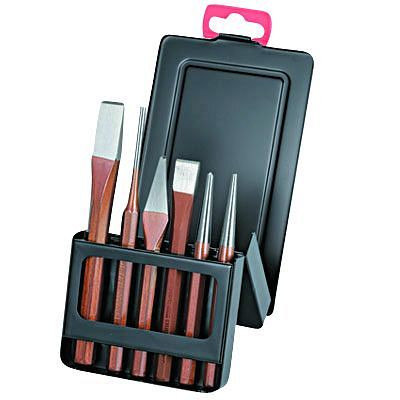 Boxo pons- en beitelset in metalen koffer, 6-delig, PP-06-5MP
