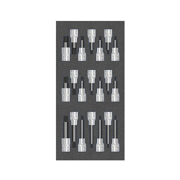 MATADOR gereedschapsmodule: dopsleutelset XZN, 1/3: 193 x 390 mm, 8164 4079