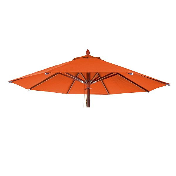 Mendler vervangende hoes voor gastronomie houten parasol HWC-C57, parasolhoes, rond Ø3m polyester 3kg, terracotta, 76656