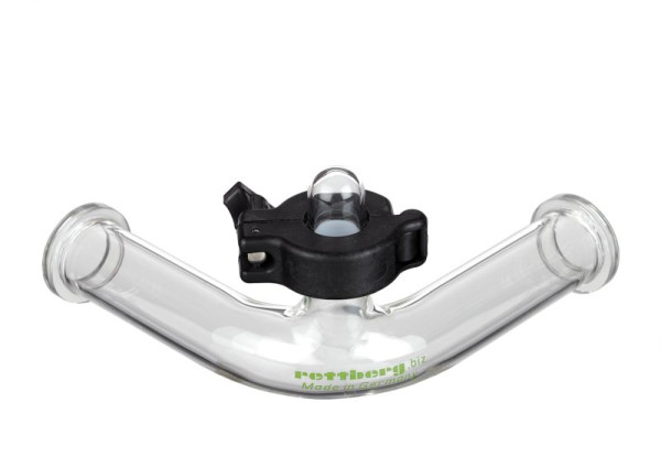 Rettberg verbinder voor hoekmontage, 2x KF DN 25, 1x KF DN 16, zijlengtes A=10 cm, B=20 cm, 137079625