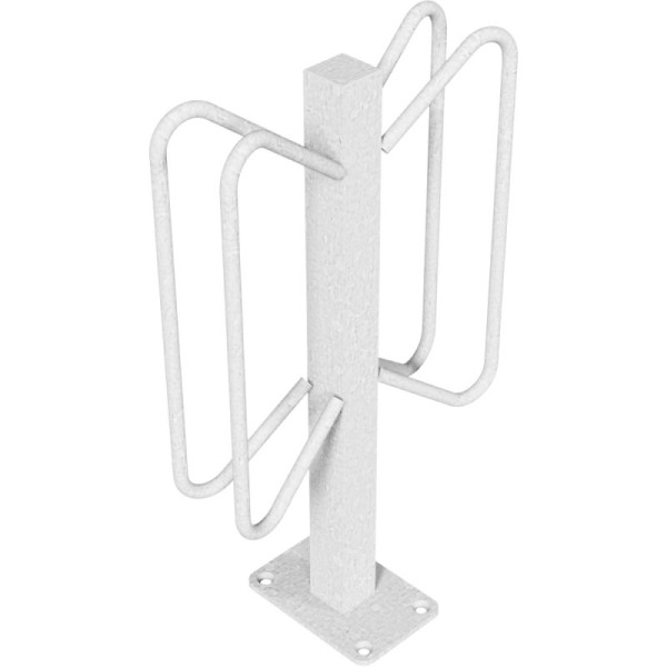 Stone HGS enkele parker/fietsstandaard -Nordstrand-, voor pluggen, met voetplaat 100x150mm/tweezijdig, 421.54