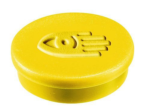 Legamaster magneten 20mm geel, VE: 10 stuks, 7-181105