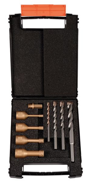 Projahn set diamant droogboren M14 schacht en betonboor 9 delig, 59401