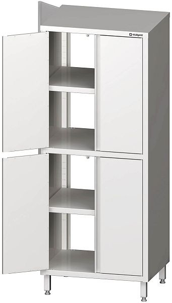 Stalgast doorschuifkast, hoogte 2000 mm, met vleugeldeuren, met twee kasten, gelast