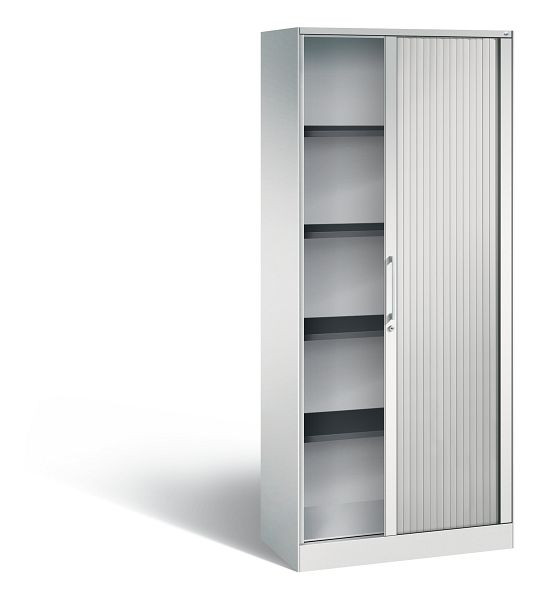 C+P rolluikkast Asisto, H1980xB800xD435mm, kleur: lichtgrijs, beugelgreep, 5 FH, 143003-000 S10005