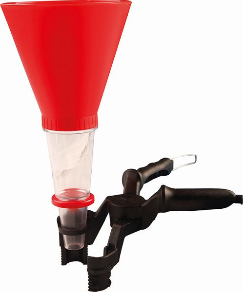 Kunzer universele klemtrechter, met kleminrichting in de vorm van een tang voor diameters 28 - 74 mm, 7UKT02.1
