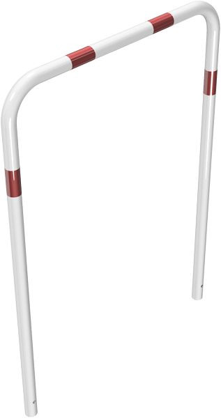 Schake buisbeugel van stalen buis Ø 48 x 2,5 mm zonder dwarsbalk voor inzetting in beton, totale breedte 1000 mm, totale hoogte 1400 mm, gecoat, 448_10B