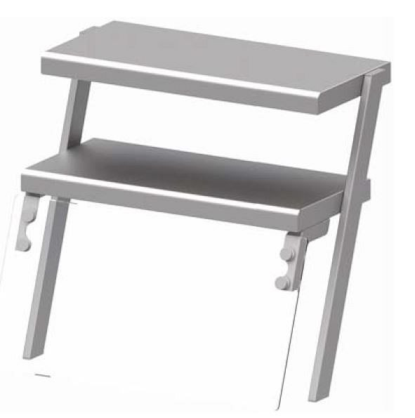 Stalgast dubbele bovenplank met glazen hoestbescherming en warmtelamp 1433x540x700 mm voor voedseluitgiftesystemen, ZS14105
