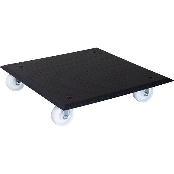 WAGNER Multi Roller GH1391 445x445mm, Alu, schwarz, Punktmuster 4 Apparaterollen, Raddurchmesser 75mm, Rollenlager, Tragkraft 150kg, 20139101