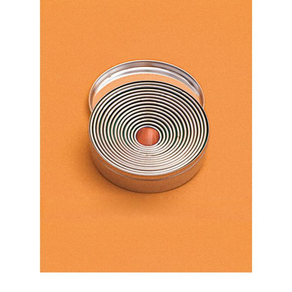 Stalgast koekjesvormset, rond, glad, Ø 3,4 tot 9 cm, BK0104211