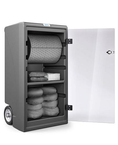 DENSORB noodset met absorberende matten in de Caddy Small, speciale uitvoering, 270-393