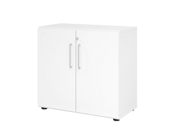 Hammerbacher kast 928T2, 2 OH, romp: wit / voorkant: wit, 80 x 42 x 74,6 cm (BxDxH), V928T2/W/W/BS