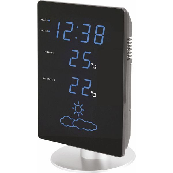 Technoline weerstation, radioklok DCF-77 met handmatige instelmogelijkheid, afmetingen: 135 x 205 x 55 mm, WS 6820