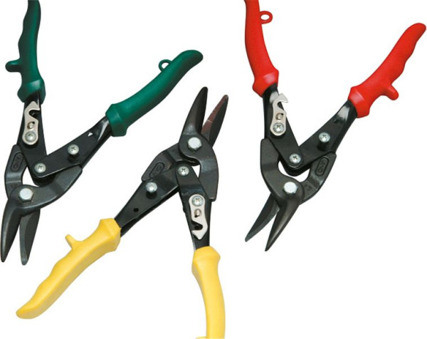 Projahn plaat/figuurschaar set 3 stuks, knipcapaciteit: plaatstaal t/m 1,2 mm, 4584