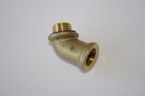 ELMAG messing knie 45° voor universele spuit JET 2000, 9601192