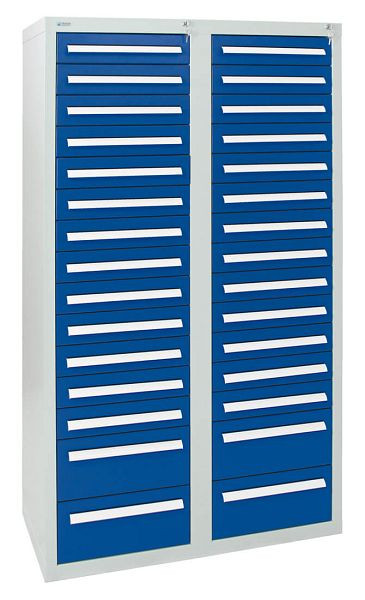 stumpf ladekast serie T-100 / 35-4, RAL 7035/5010, 30 laden (26x100, 4x200mm), 8154774