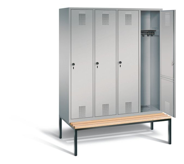 C+P Evolo locker, H2090xW1590xD815mm, kleur: wit aluminium, 48050-42 S10017