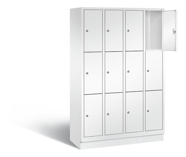 C+P lockerkast Evolo, H1800xB1190xD500mm, kleur: verkeerswit, 48020-403 S10214