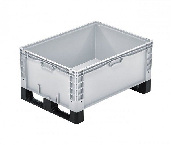 ALPHA Eurocontainer gesloten 800x600x320 mm met lopers, 2590-GR