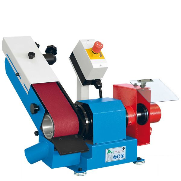 Aceti Bandschleif- und Poliermaschine, Schleiftisch 100 x 290 mm, Aceti ART. 89