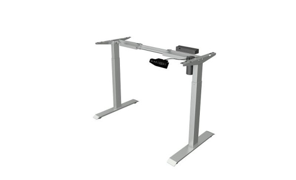 Kerkmann zit-statafelframe Move 1 basic, elektrisch in hoogte verstelbaar van 715-1215 mm, zilver, 10999014