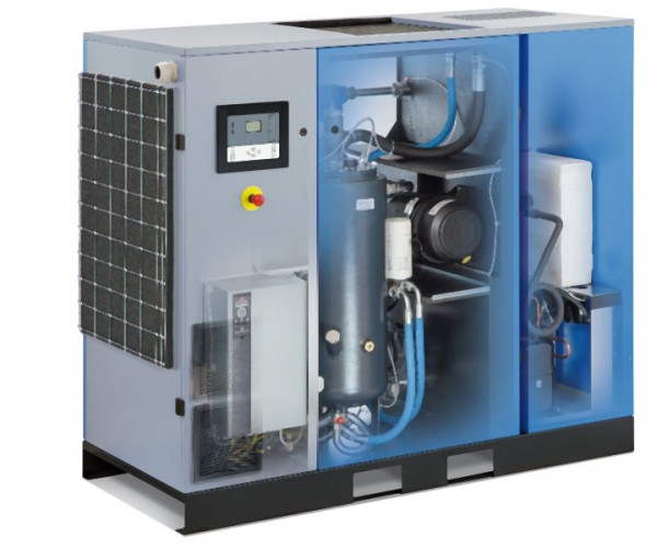 MARK schroefcompressor RMB 15D IVR, 15 kW/5-13 bar, incl. koeldroger, 12584