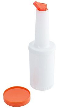 Contacto mix/voorraadcontainer 1 l schenktuit en deksel: ORANJE, 5843/106