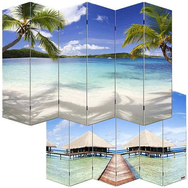 Mendler fotoscherm kamerscherm scheidingswand M68, 180x240cm, strand, 19014