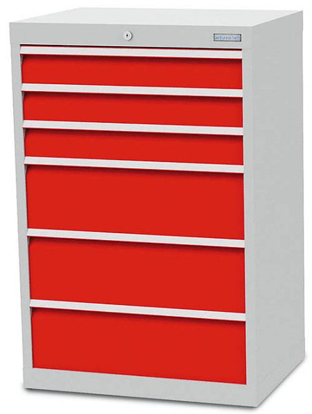 Bedrunka + Hirth ladekast serie T500-6, met 6 lades, verschillende fronthoogtes, 60.303A