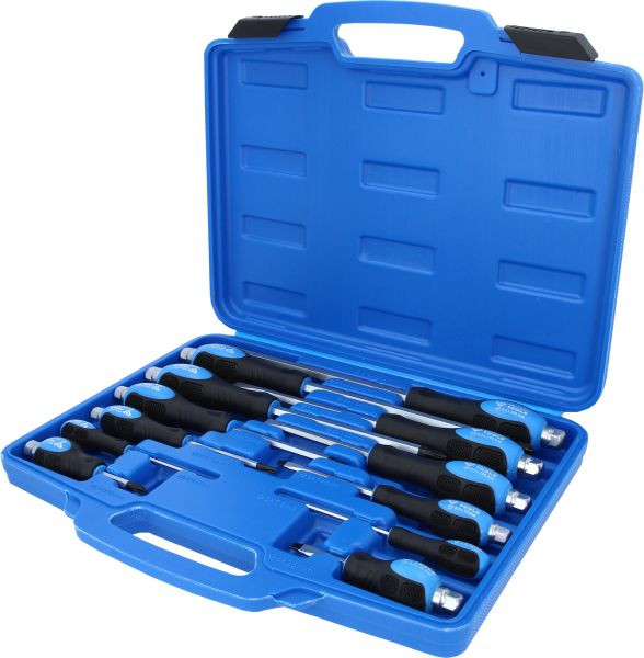 Brilliant Tools Schroevendraaierset met slagkap, 12-delig, gleuf, PH Phillips, BT034012
